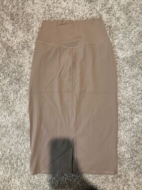 lululemon athletica Brown High-Waist Pencil Midi Skirt
